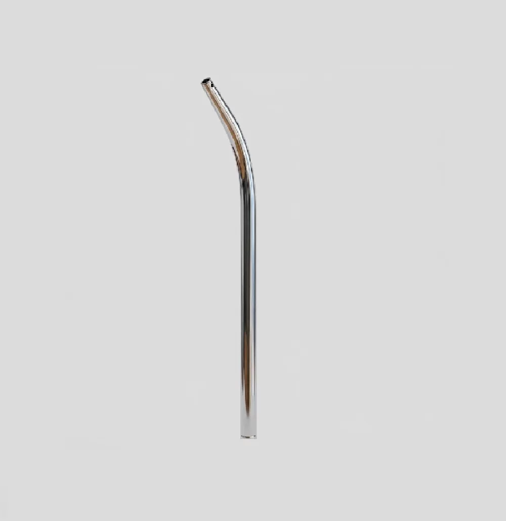 Cánula de succión metálica