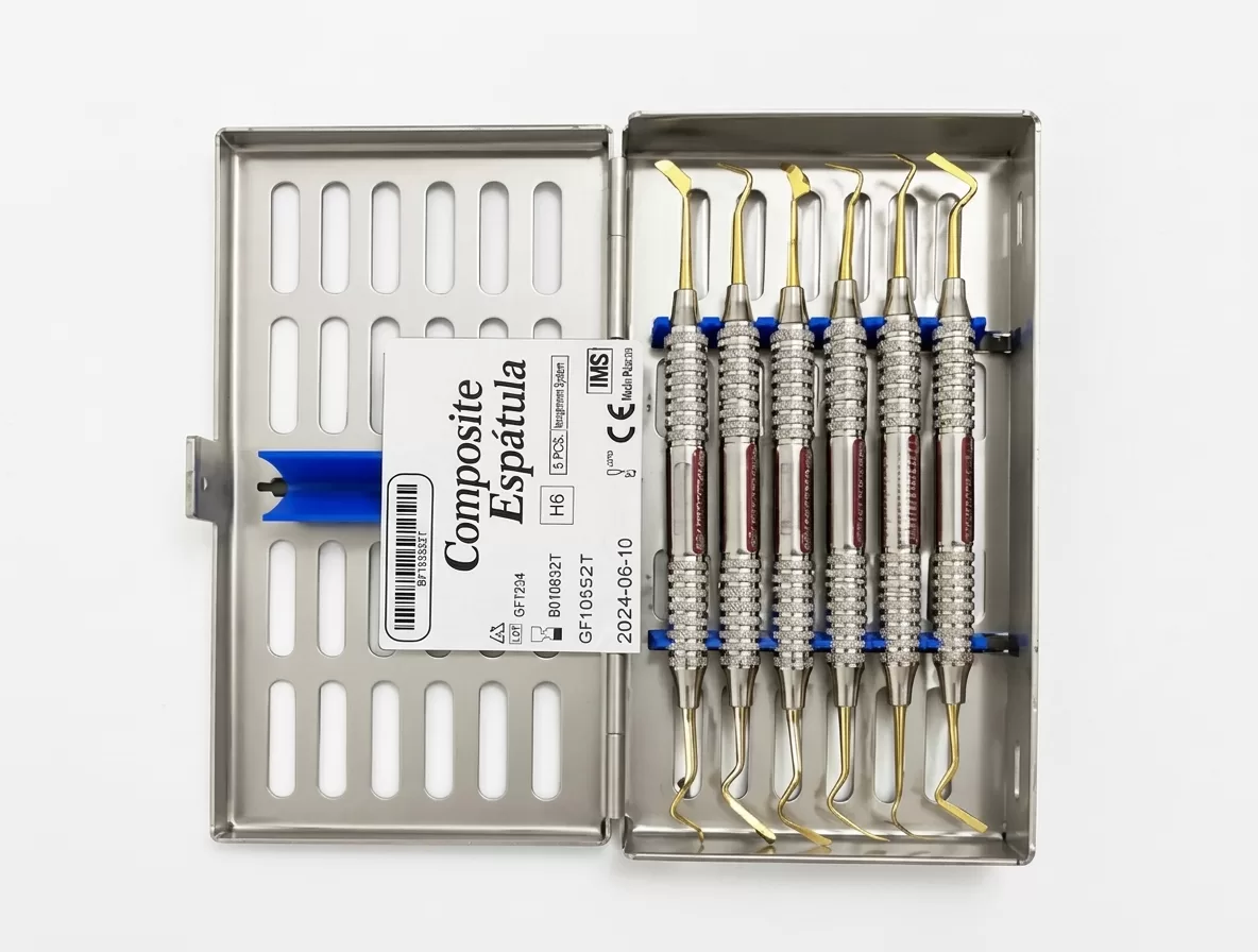 KIT 6 ESPÁTULAS DE RESINA EURODENTAL TITANIUM II